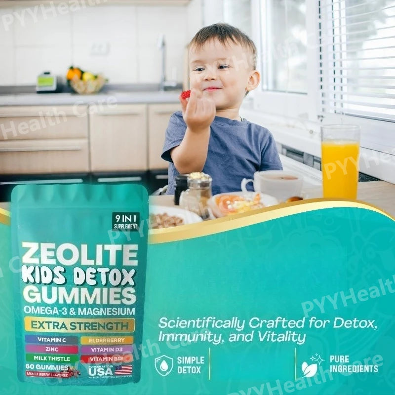 Zeolite Gummies 9-in-1 – Omega-3, Magnesium, Elderberry & More Wellness Gummies Qst
