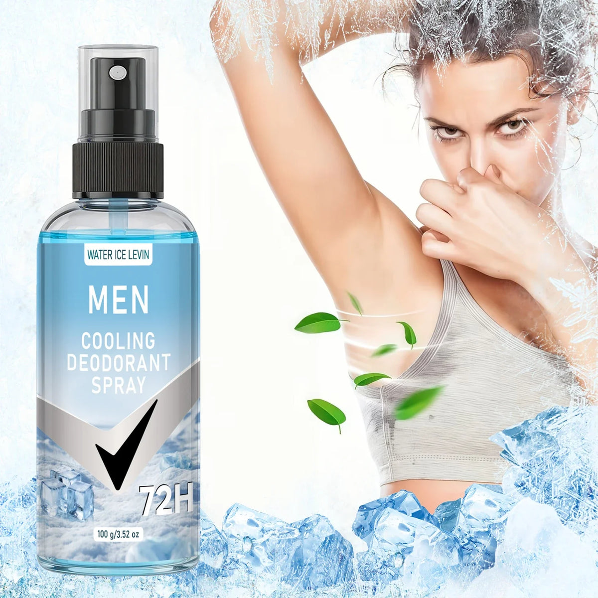 Men's Cooling Deodorant Spray with Niacinamide – 100ml Men's Deodorant Spray Qme Default Title