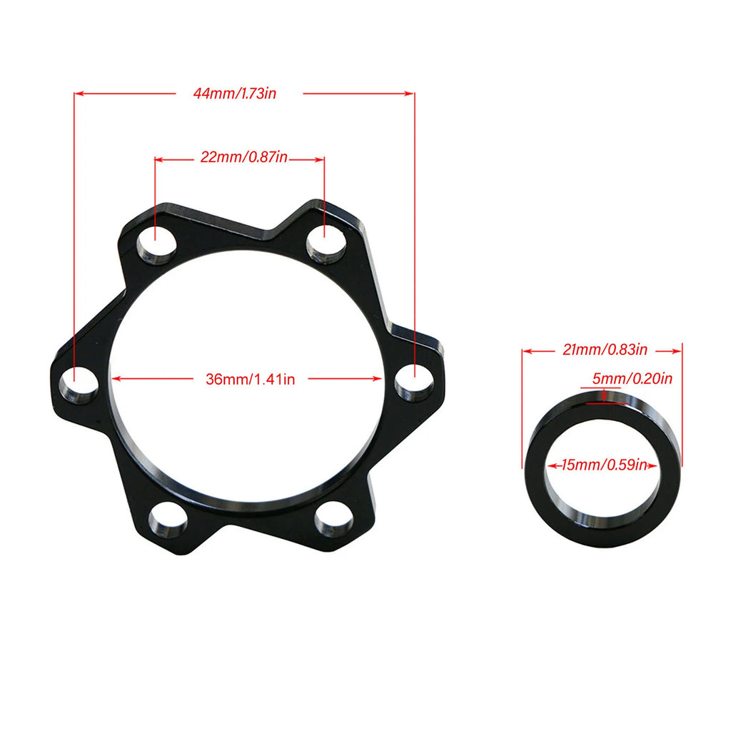 Aluminum Alloy Bike Front Hub Boost Conversion Adapter DIY Bike Hub Adapter Qme