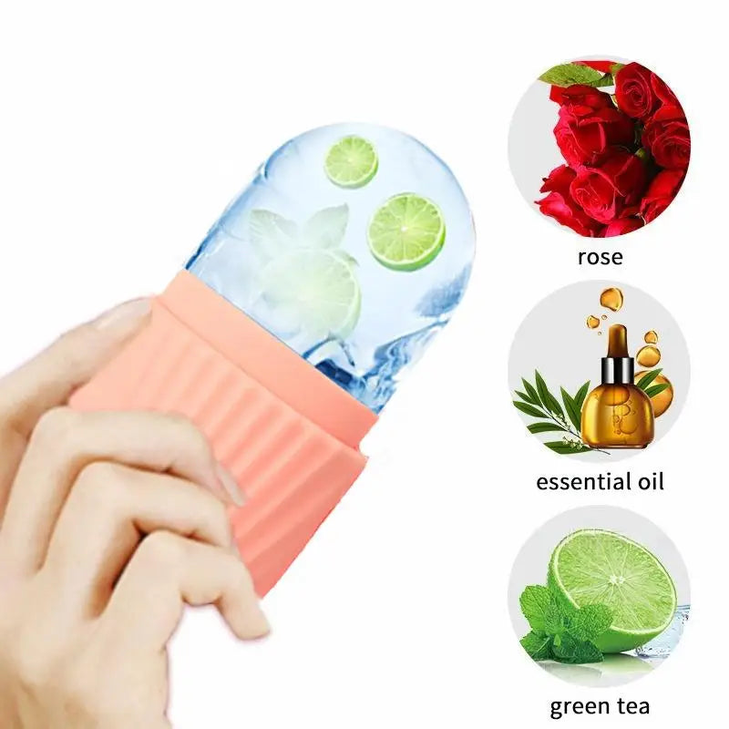 Face Lifting Ice Roller Massager – Contouring Skin Care Tool Facial Ice Roller Qme