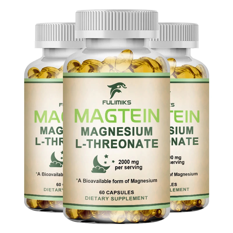 Fulimiks Magtein Magnesium L-Threonate – Memory & Sleep Magnesium Supplement Qst 60pcs - 3 BOX