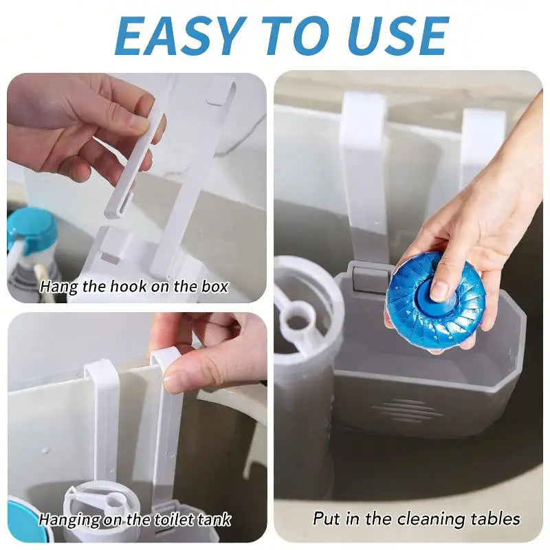 Toilet Tank Cleaning Tablet Holder – No-Drill Hanging Caddy Toilet Tablet Holder Qme