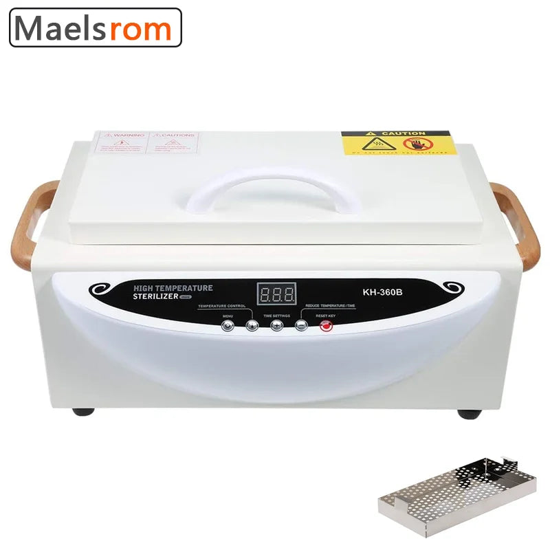 Electric Nail Tool Sterilizer Cabinet LCD Display 2L 200°C Nail Tool Sterilizer Qst