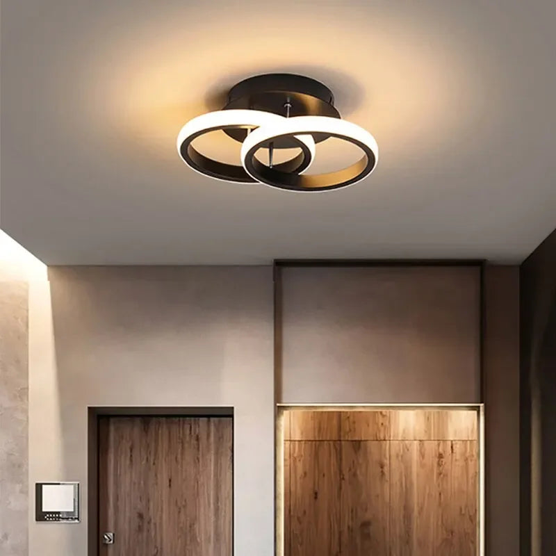 LED Modern Ceiling Chandelier | 3 Color Modes | Iron Lamp Ceiling Chandelier Qme