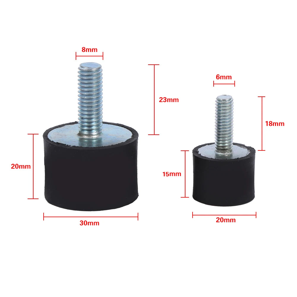 4x Rubber Anti-Vibration Mounts M6/M8 Silentblock Bobbins Anti-Vibration Mounts Qst