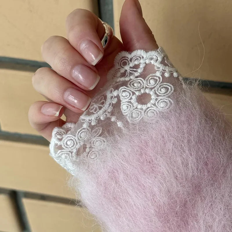 White Lace Detachable Cuffs – Ruffle Elbow Sleeve Covers Detachable Sleeve Cuffs Qme