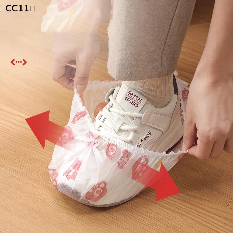 Disposable Cat Paw Shoe Covers – Thickened Microfiber 50–100 Pack Disposable Shoe Covers Qme