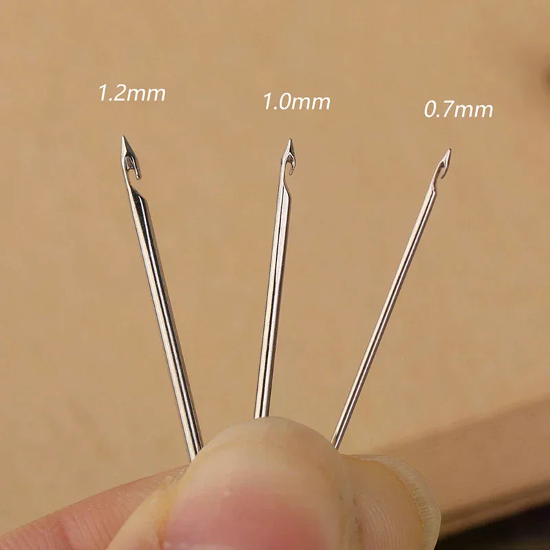 DIY Punch Needle Embroidery Set – Wooden Handle & 3 Needles Punch Needle Embroidery Set Qme