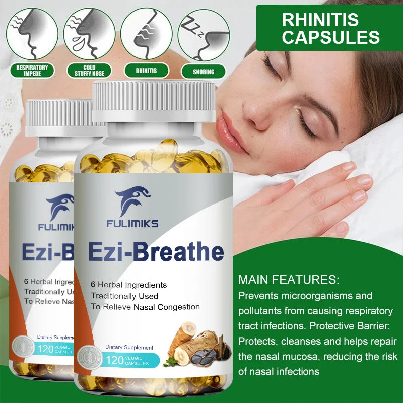 FULIMIKS Herbal Nasal & Breathing Support Capsules 120ct Herbal Supplement Qst
