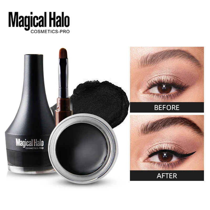 Qme Waterproof Tinted Eyebrow Pomade Gel with Brush Eyebrow Pomade Gel Qme