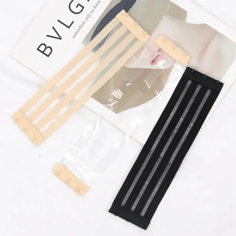 Women's Elastic Bra Extender 3-Hook Non-Slip Invisible Buckle Bra Extender Qme