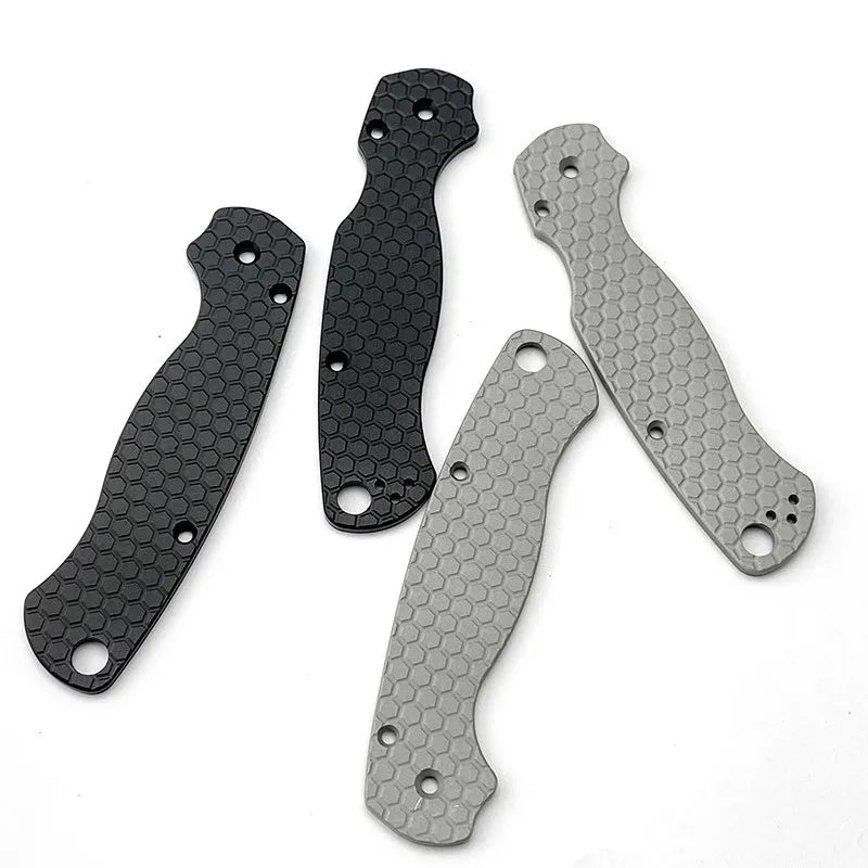 Swayboo Aluminum Grip Pad for Spyderco Paramilitary 2 C81 EDC Knife Handle Scales Qst