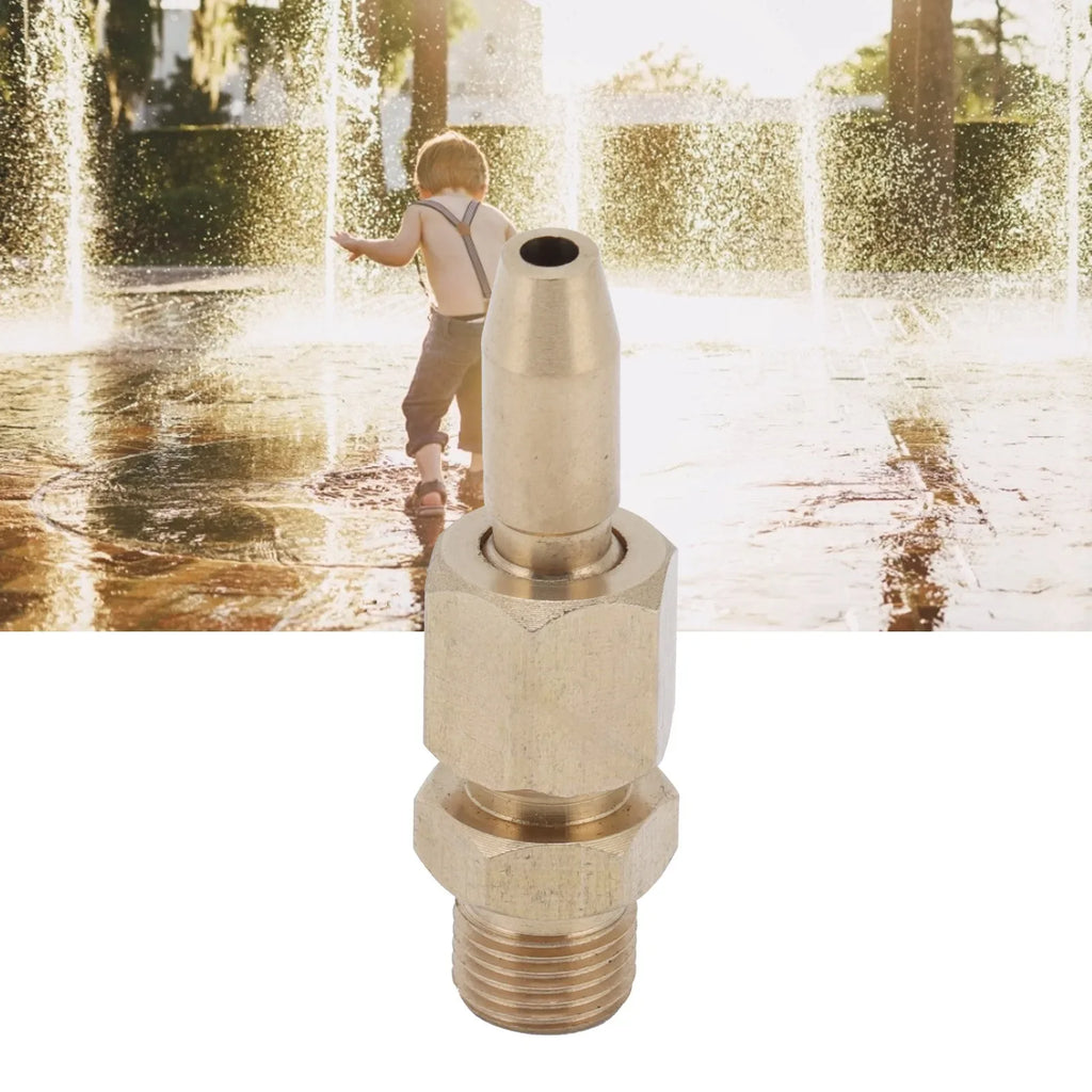 Brass Fountain Nozzle Adjustable Sprinkler Spray Head Fountain Spray Nozzle Qme