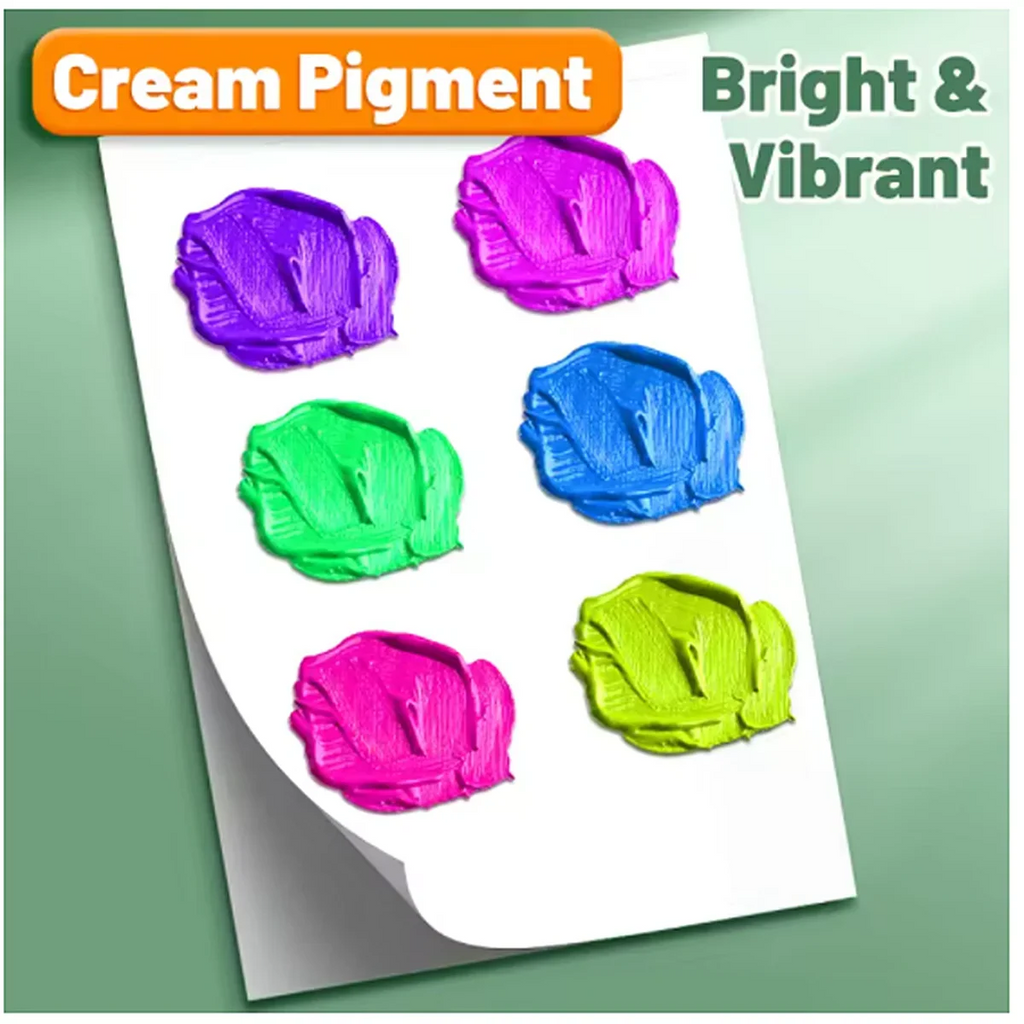 Acrylic Paint Set 12–36 Colors | Vibrant Waterproof Art Paints Acrylic Paint Set Qme