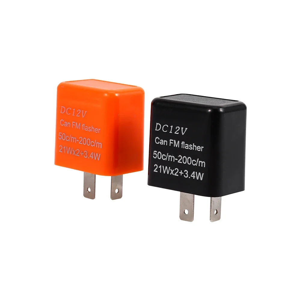 2-Pin Speed Adjustable LED Motorcycle Turn Signal Flasher LED Flasher Relay Qme
