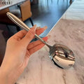 Large Stainless Steel Rice Spoon – Ergonomic Serving Spoon Serving Spoon Qme Default Title
