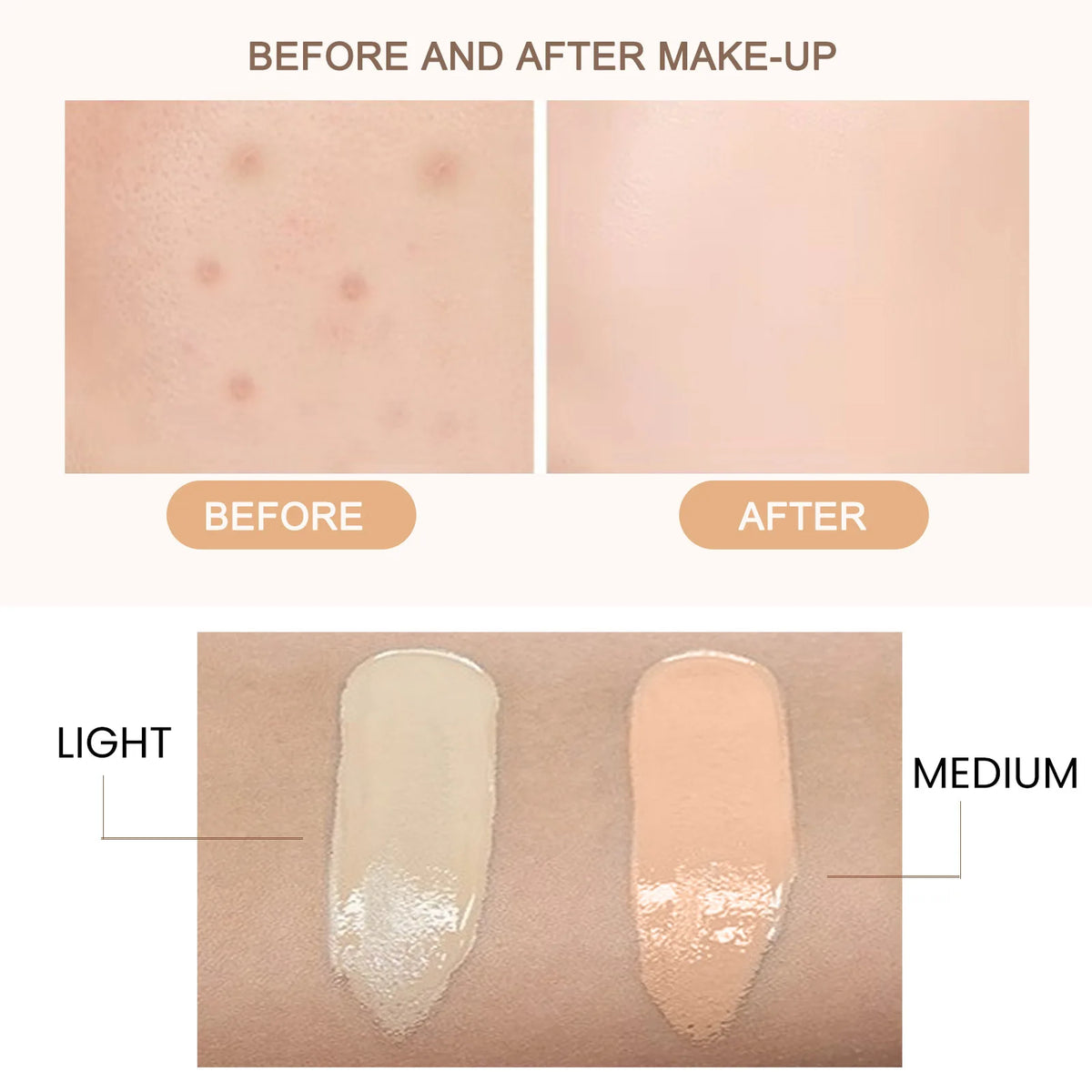 EELHOE CC Cream SPF 50 – Concealer, Moisturizer & Oil Control CC Cream Foundation Qst