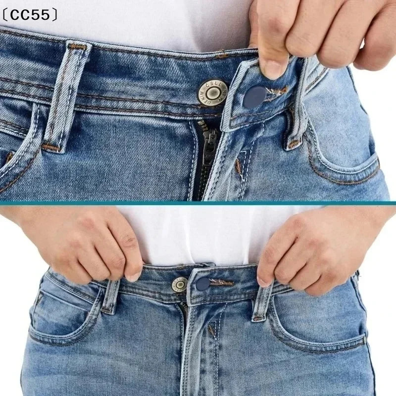 Flexible Waist Extender Buttons for Jeans & Pants – 12pc Set Waist Extender Buttons Qst