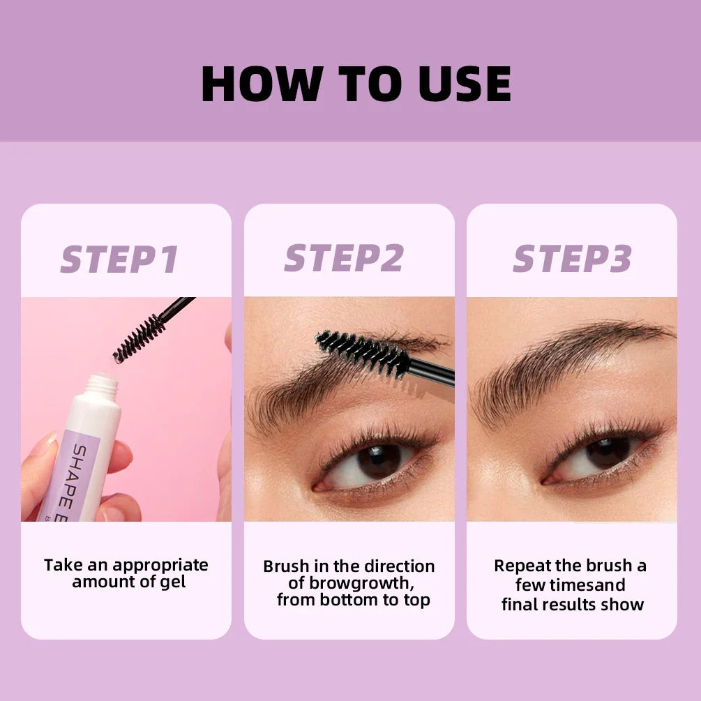 QIBEST Transparent Soap Brows Gel – Long-Lasting Eyebrow Styling Eyebrow Styling Gel Qme