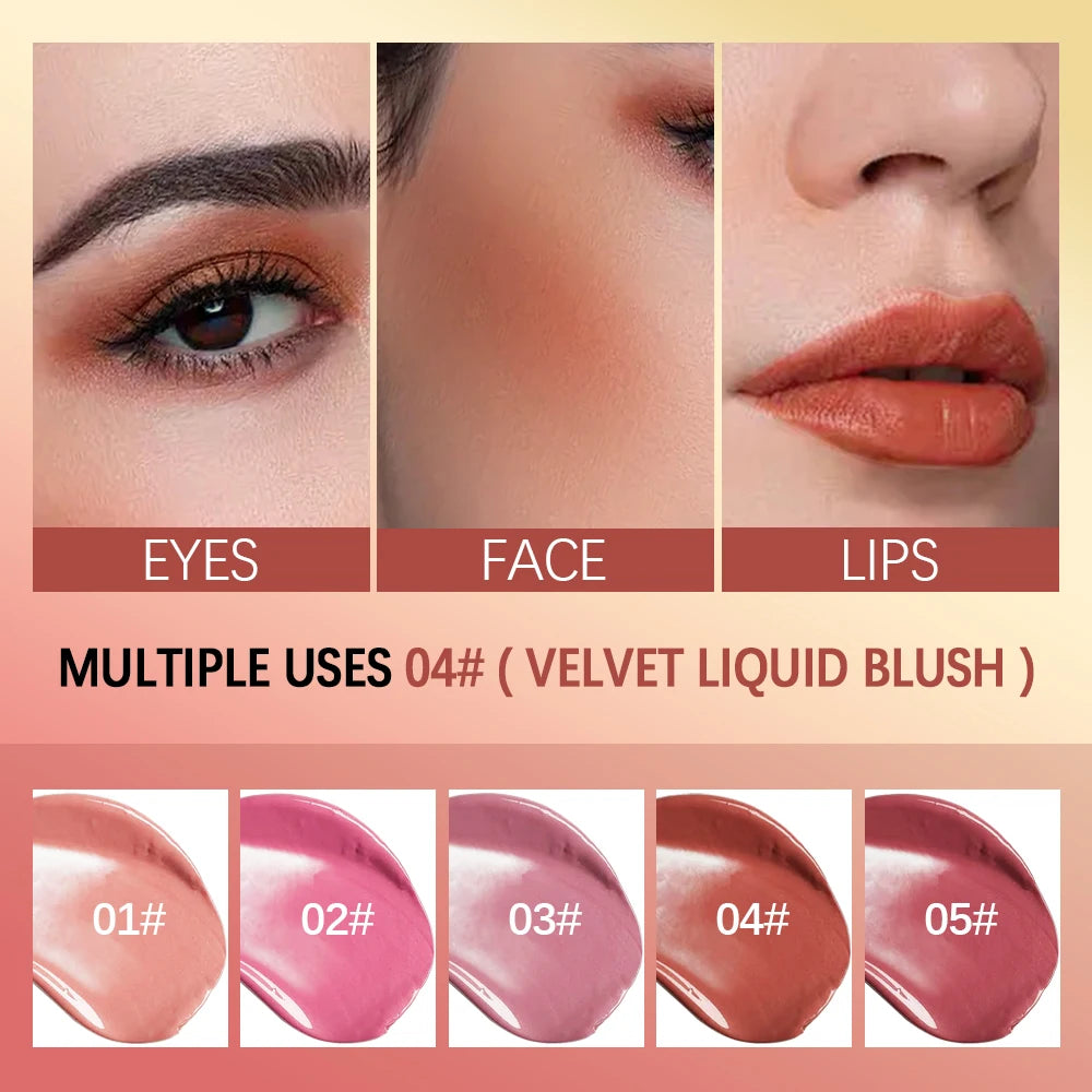 Velvet Liquid Blush – Natural Cheek Tint, 5 Shades Liquid Blush Qst