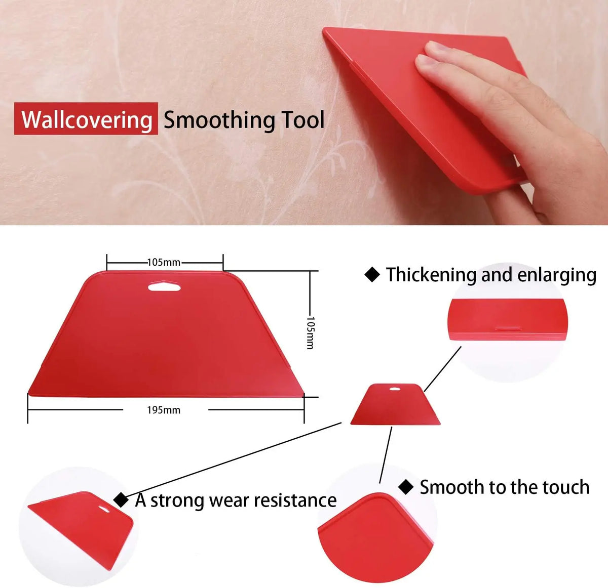 Car Vinyl Wrap Squeegee Scraper & Wallpaper Smoother Tool Vinyl Wrap Squeegee Qme