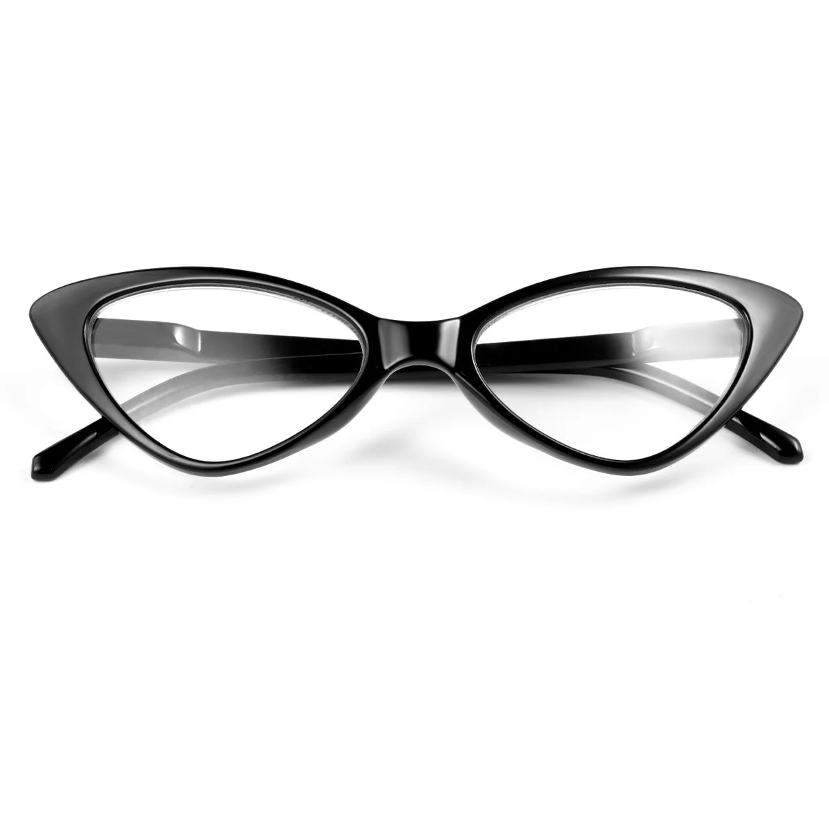 VOPHA Cat Eye Reading Glasses +1.0–+3.0 | Ultralight Frame Reading Glasses Qst 300 Black