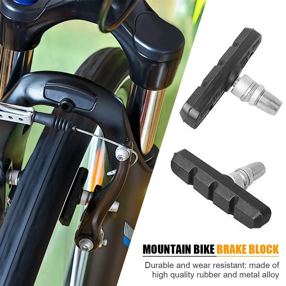 Bicycle Silent V-Brake Rubber Brake Pads – Durable Blocks Bicycle Brake Pads Qme
