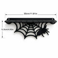 Gothic Wooden Spider Web Wall Shelf – Storage Rack, 3 Colors Gothic Wall Shelf Qme C One Size