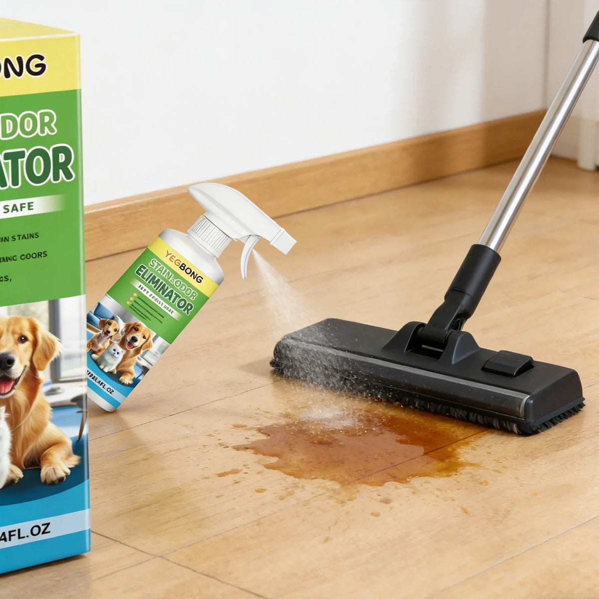 Qme Pet Stain Remover – Deep Clean Urine Stains & Odors Pet Stain Remover Qme