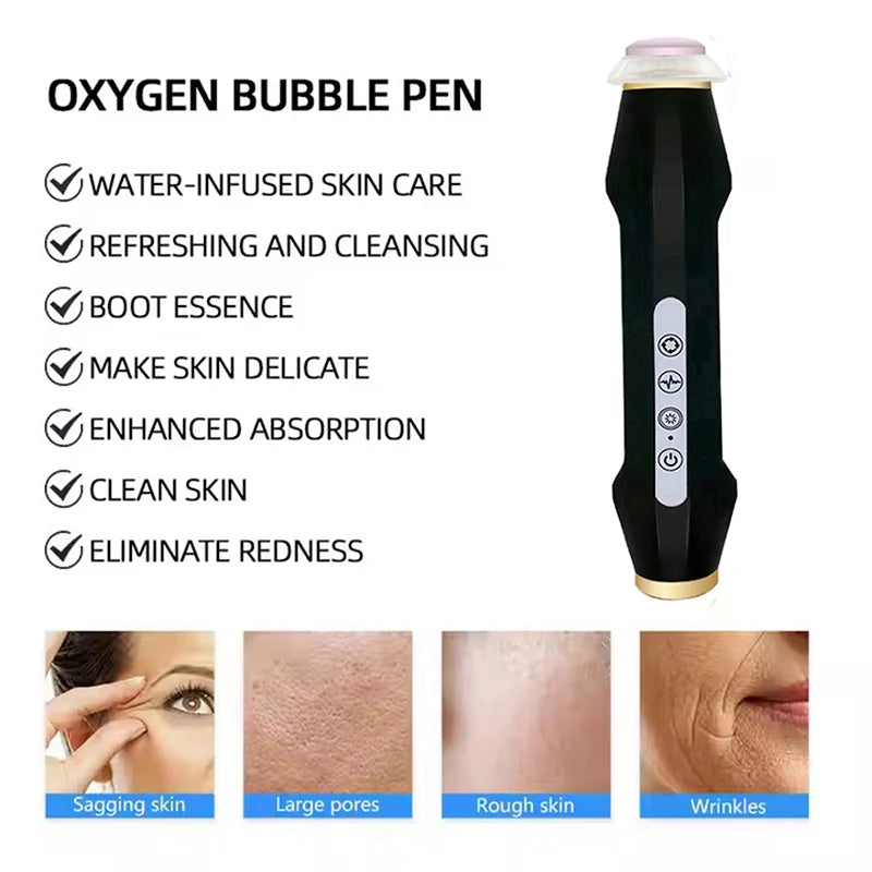 CO2 Oxygen Bubble Pen – LED Facial Cleansing Device Facial Cleansing Device Qst