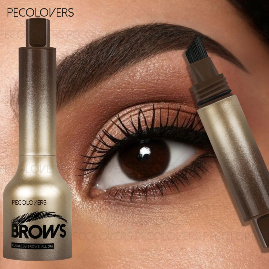 Waterproof Travel Eyebrow Powder Angled Brush – Blendable Eyebrow Powder Brush Qme