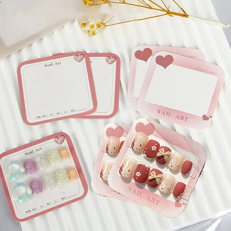 Nail Design Swatch Show Cards | Manicure Display 20–50 Sheets Nail Display Cards Qme