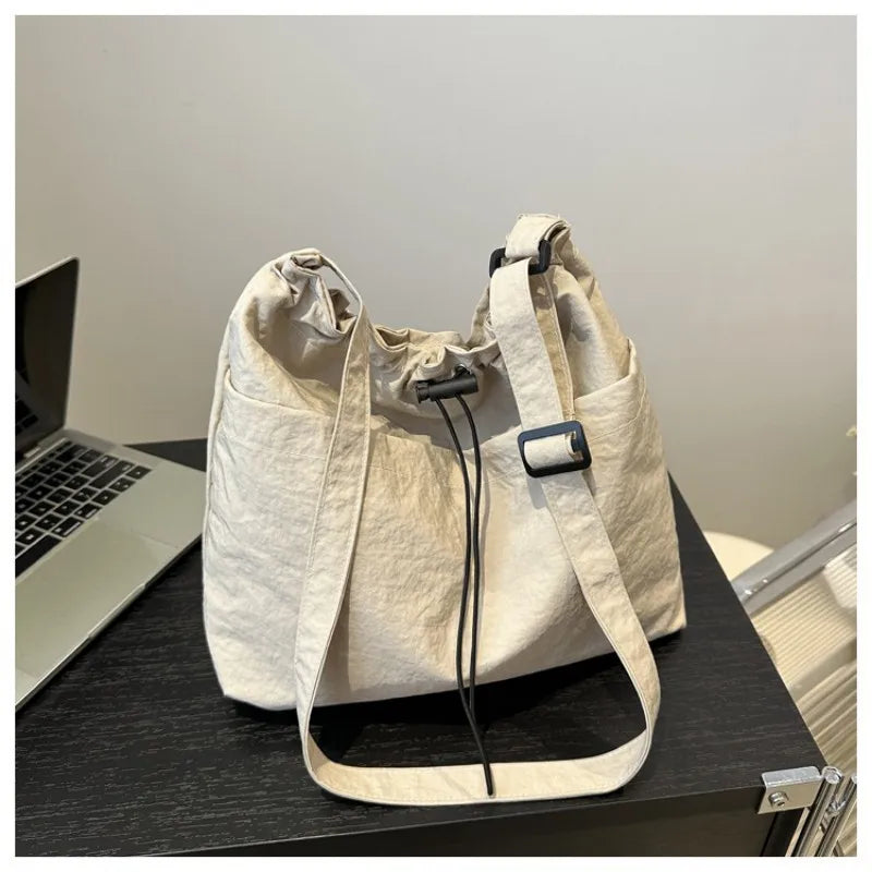HOMEFISH Large Capacity Nylon Shoulder Bag – Women's Tote Shoulder Bag Qme