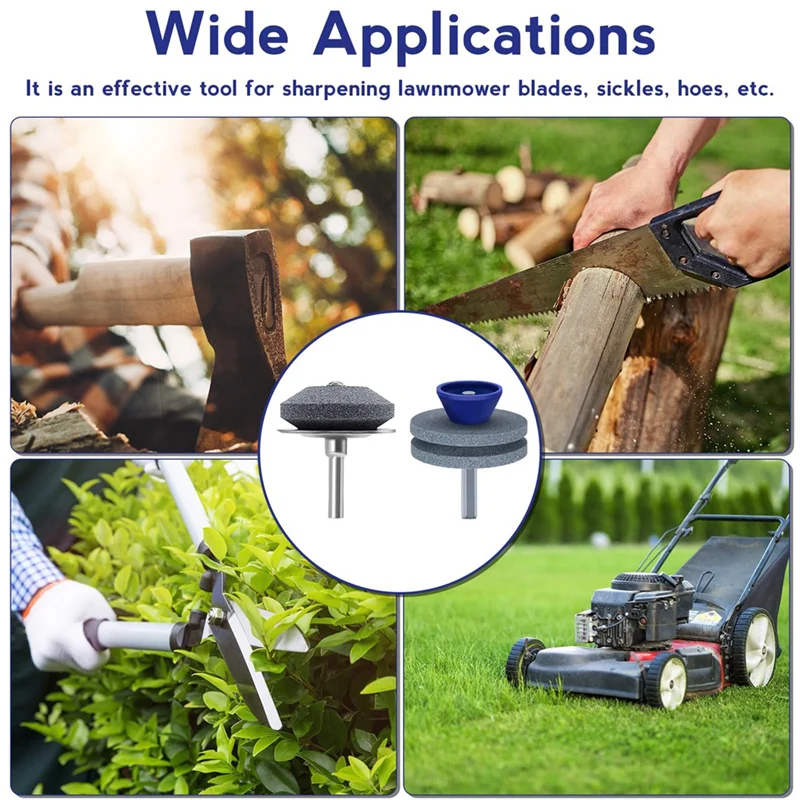 Lawn Mower Blade Sharpener Kit with Drill & Balancer Blade Sharpener Kit Qme As Shown A