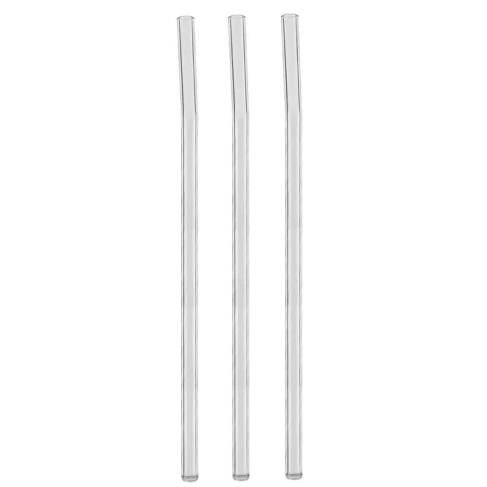 Reusable Glass Drinking Straws with Cleaning Brush – BPA Free Glass Drinking Straws Qme