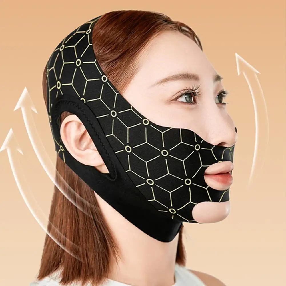 Face Lifting Chin Strap – Adjustable V-Line Toning Mask Face Contouring Strap Qme