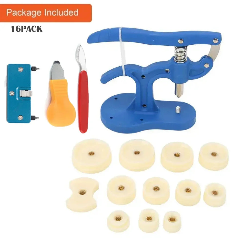 Watch Back Press Tool – 12-Piece Nylon Fitting Dies Case Closer Watch Repair Tool Qme Set2-16PACK