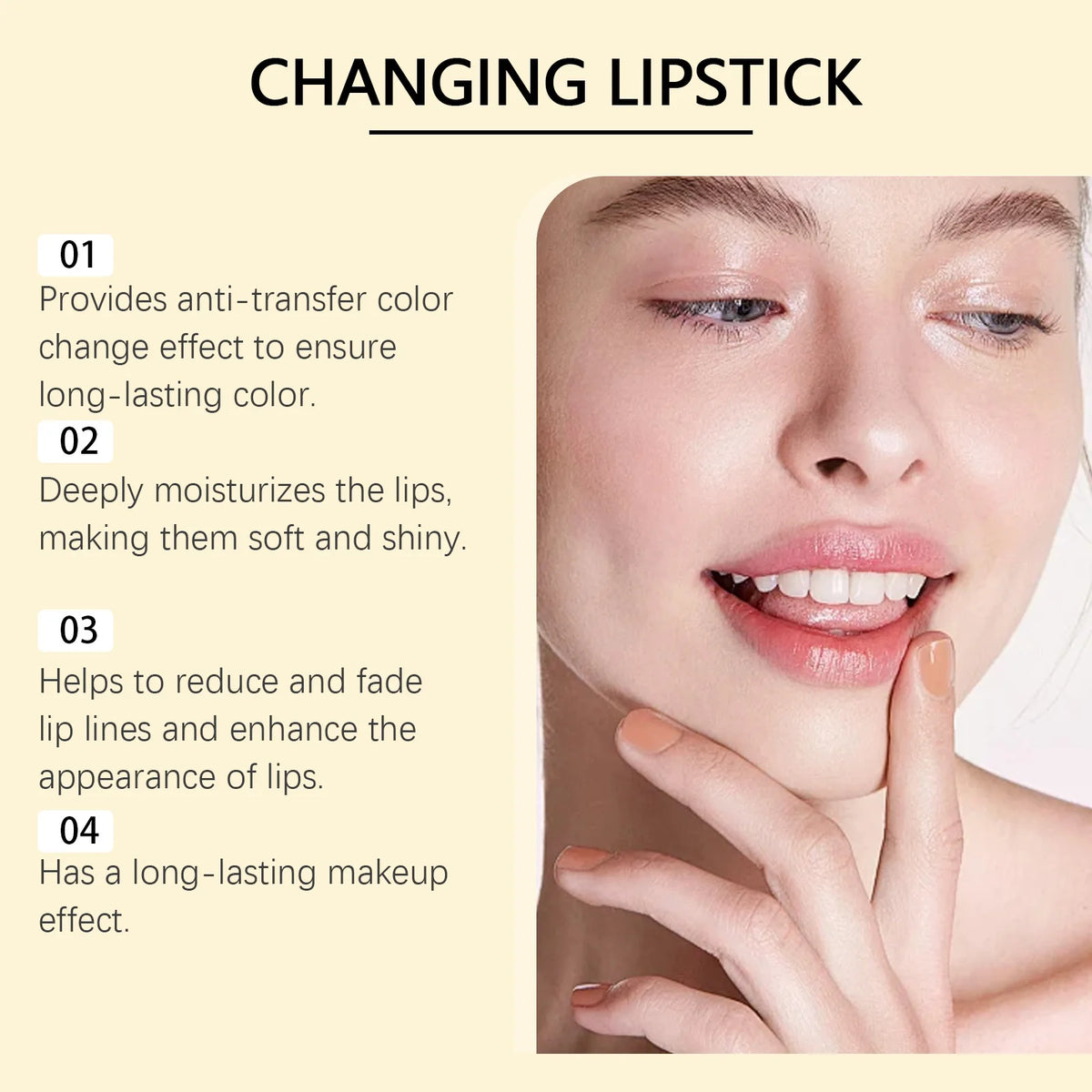 Gold Leaf Color Changing Lip Balm – Hydrating & Glossy Color Changing Lip Balm Qst