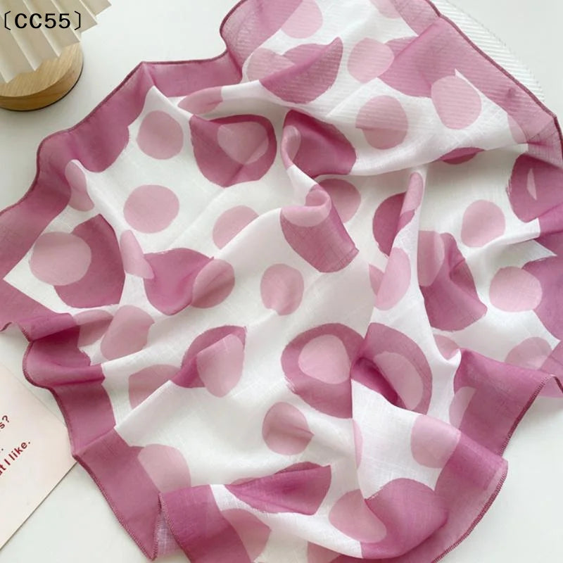 58cm Square Scarf – Handkerchief Print Neck, Hair & Bag Wrap Square Neck Scarf Qst