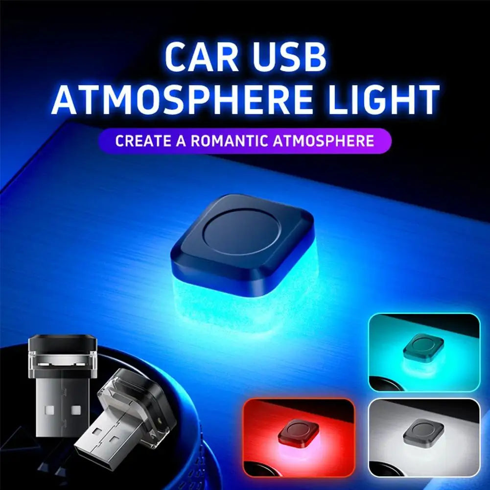 USB Car Interior Ambient LED Light – 4 Colors | Qme Car Ambient LED Light Qme