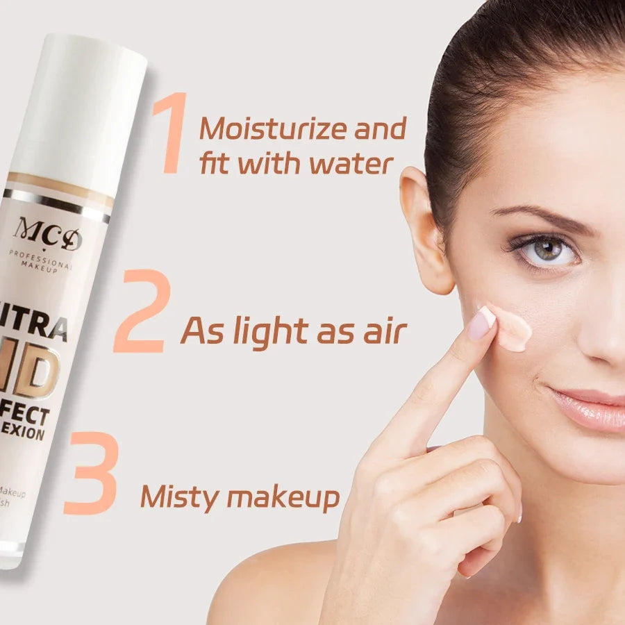 9 Shade Full Coverage Liquid Foundation Concealer Cushion Liquid Foundation Cushion Qme