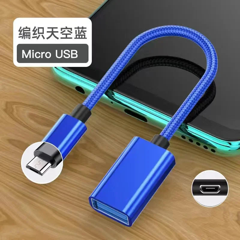 USB-C OTG Adapter for Samsung S20, Xiaomi & Huawei | Qme USB-C OTG Adapter Qme micro blue 2.0