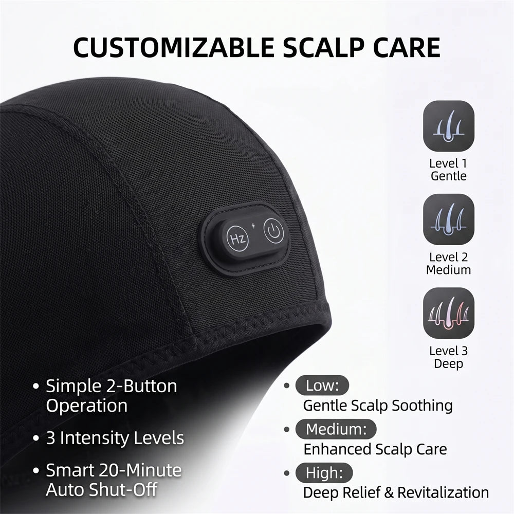 Wireless Red Light Hair Care Cap 100 LEDs 660nm 850nm 3 Modes Red Light Hair Cap Qst
