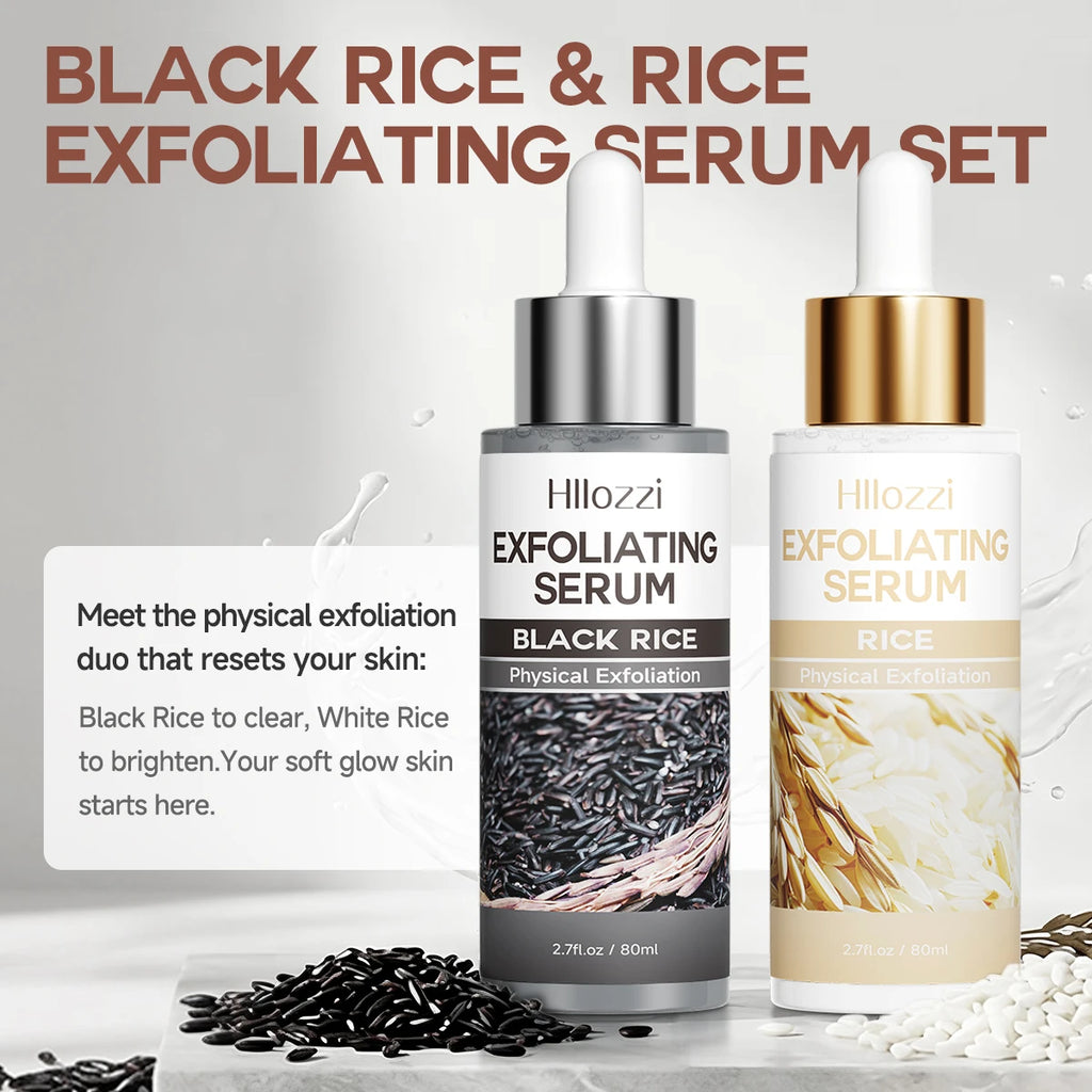 Rice & Black Rice Exfoliating Gel – Deep Cleanse & Moisturize Face Exfoliating Gel Qst