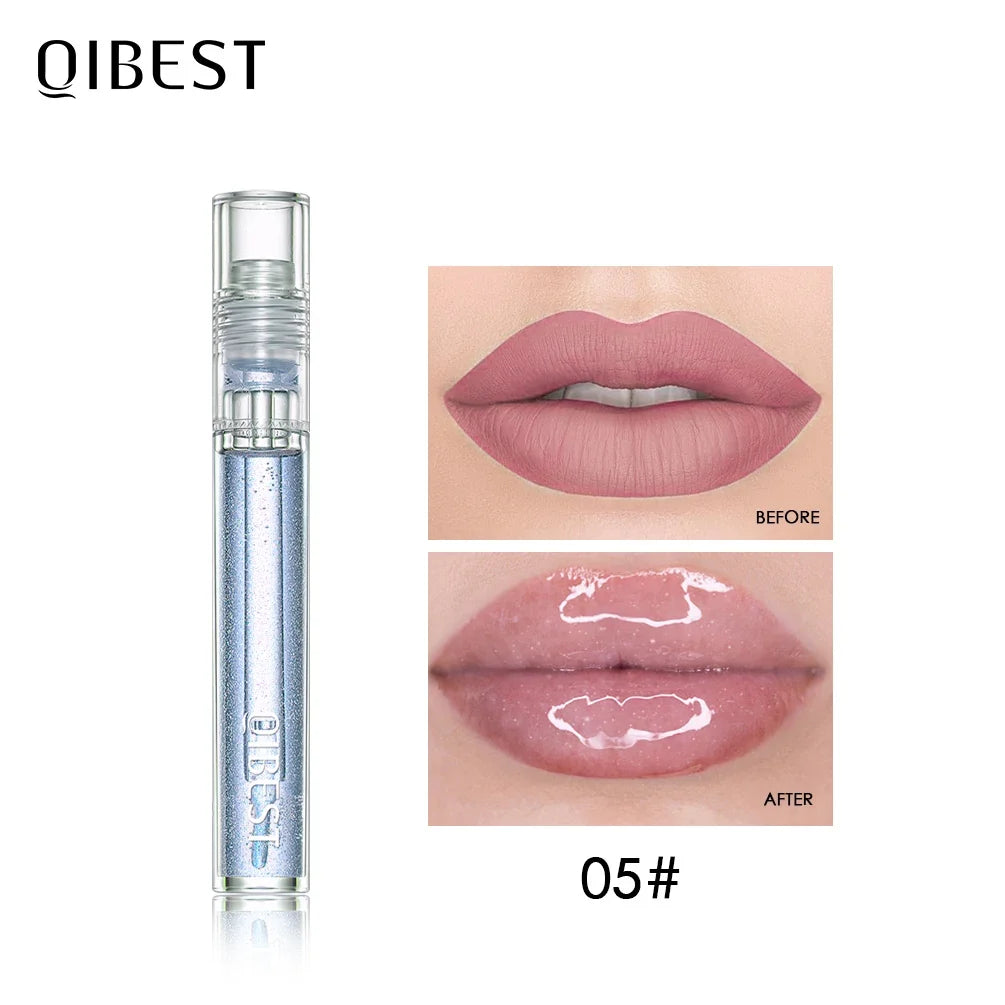 QIBEST Moisturizing Plumping Lip Gloss Tint – Natural & Nutritious Plumping Lip Gloss Qme 05