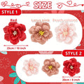 3D Crepe Paper Flowers – Colorful Wedding & Party Decor Paper Flower Decor Qme pink