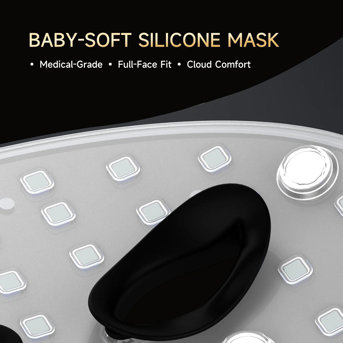 Hello Face L300 LED Light Therapy Mask – 4 Modes, Vibration LED Therapy Face Mask Qst
