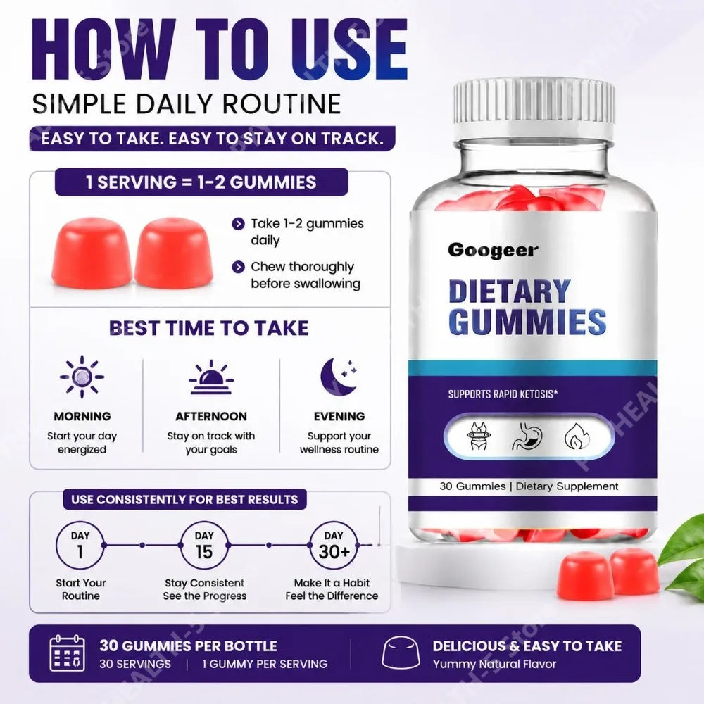 Vitamin C Gummies with Apple Cider Vinegar – 30 Ct Vitamin Gummies Qst