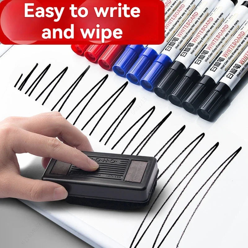 Dry Erase Whiteboard Markers Thin Nib – 4 Colors | Qme Dry Erase Markers Qme
