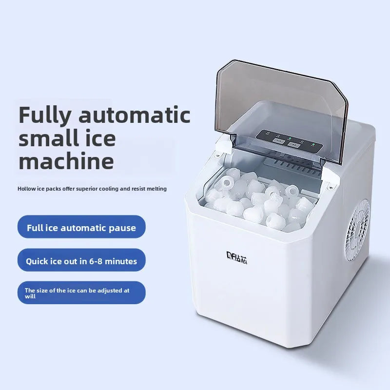 HAOYUNMA 1.3L Portable Mini Ice Maker – Automatic Bullet Ice Countertop Ice Maker Qst white EU